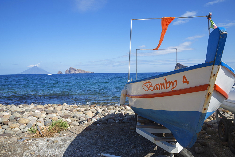 Beach, Panarea, Aeolian Islands, Sicily, Italy, Europe