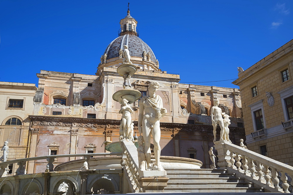 Piazza Pretoria, Palermo, Sicily, Italy, Europe