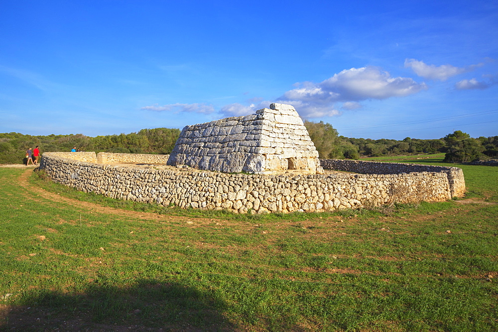 Naveta or megalithic tomb at the site of Es Tudons, Menorca, Balearic Islands, Spain, Mediterranean, Europe