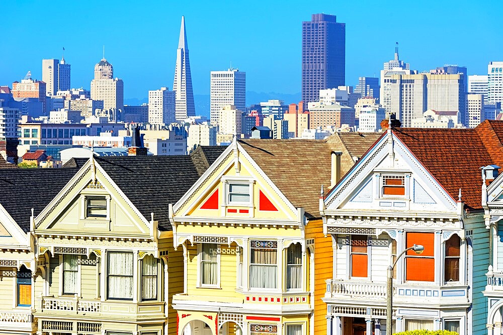 The Painted Ladies, Alamo Square, San Francisco, California, United States of America, North America