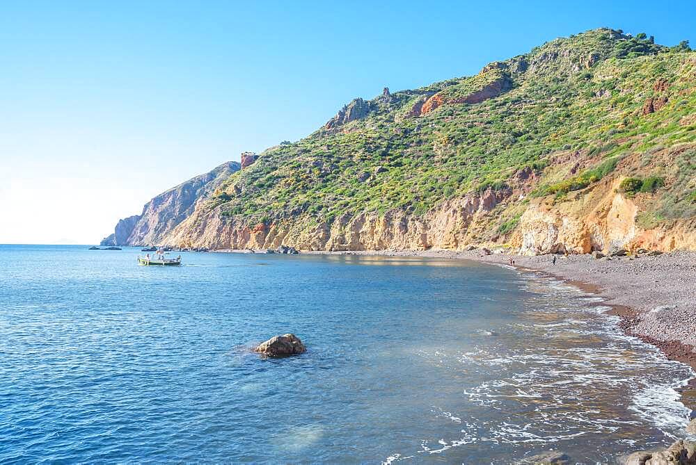 Valle Muria beach, Lipari, Aeolian Islands, UNESCO World Heritage Site, Sicily, Italy, Mediterranean, Europe