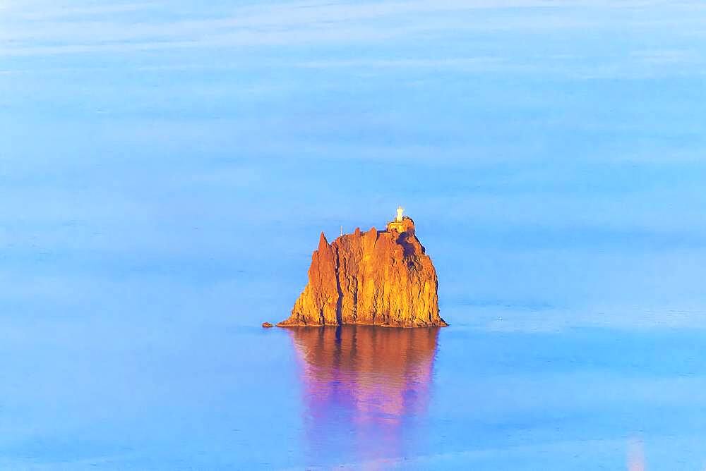 Strombolicchio islet, Stromboli, Aeolian Islands, UNESCO World Heritage Site, Sicily, Italy, Mediterranean, Europe