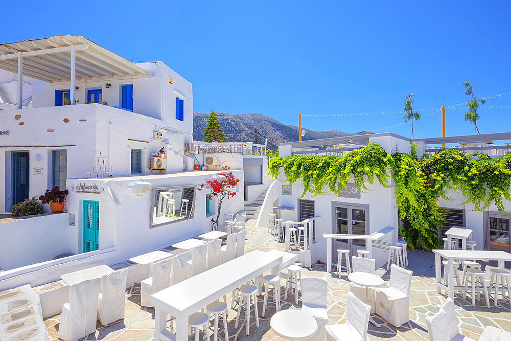 Apollonia village main square, Apollonia, Sifnos Island, Cyclades, Greek Islands, Greece, Europe