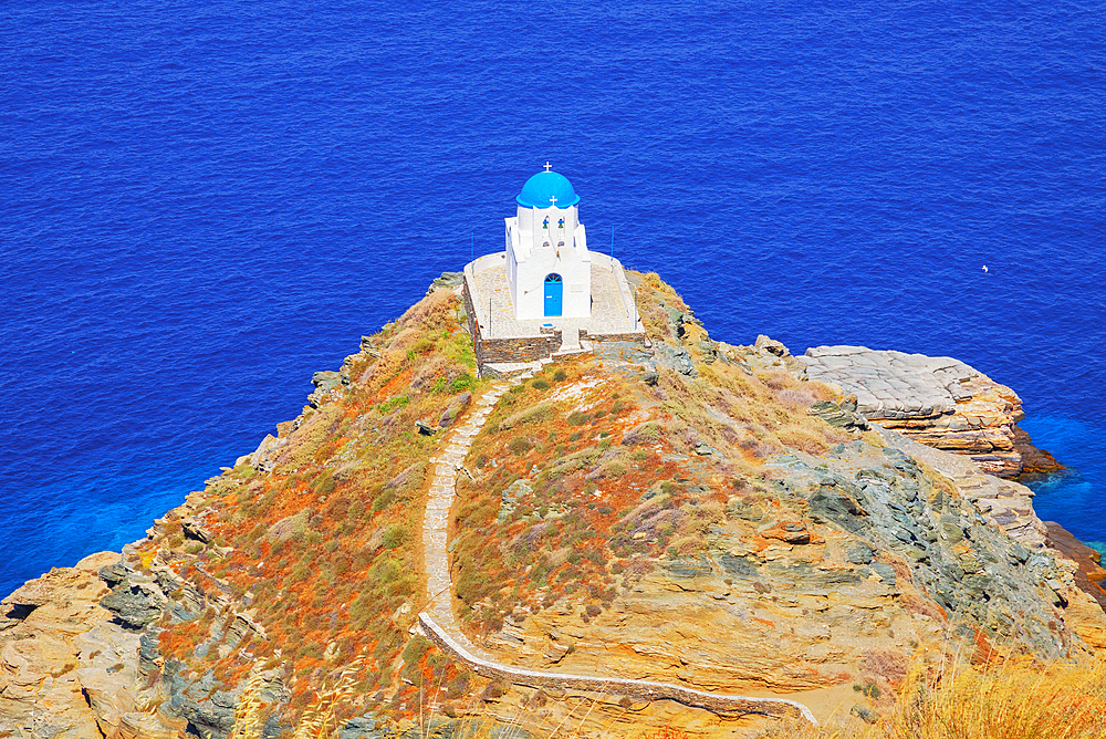 Seven Martyrs Church, Kastro, Sifnos Island, Cyclades, Greek Islands, Greece, Europe