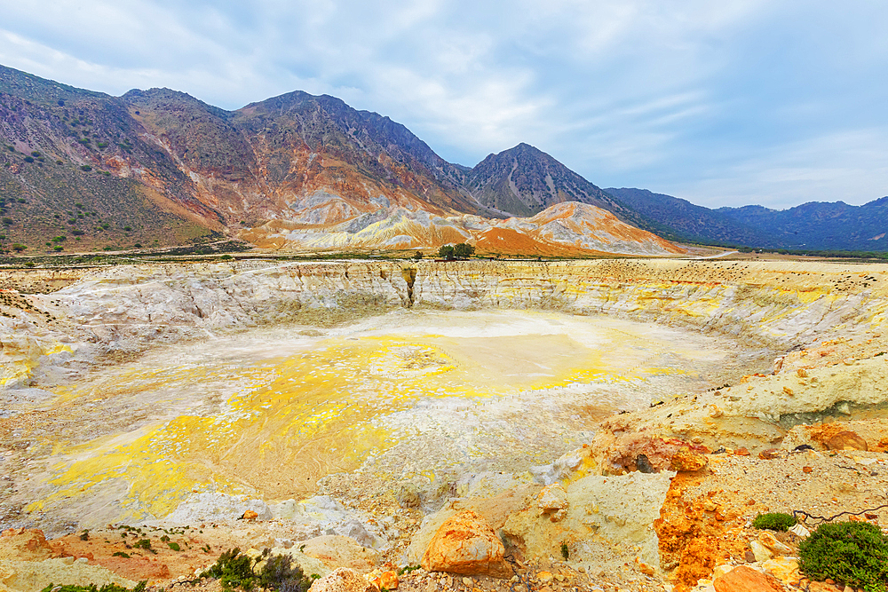 Nisyros volcano, Nisyros Island, Dodecanese Islands, Greece