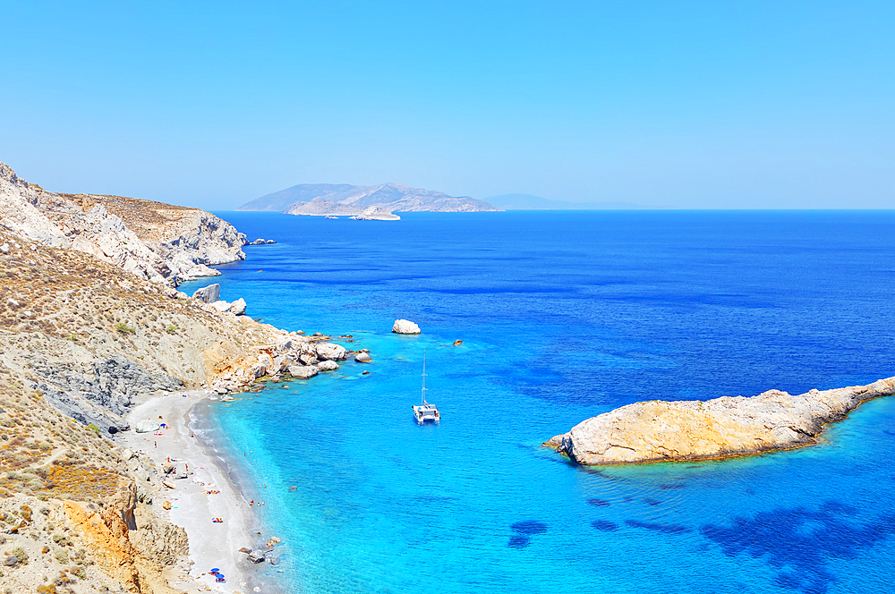 Katergo beach, Folegandros Island, Cyclades Islands, Greece