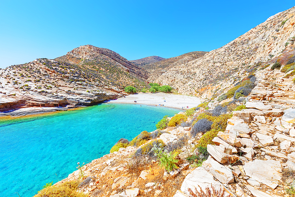 Livadaki beach, Folegandros Island, Cyclades Islands, Greek Islands, Greece, Europe