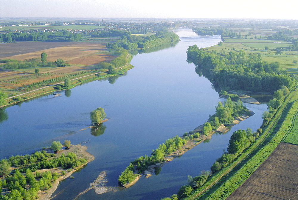 Banks of the River Loire, Chambord Region, Pays-de-Loire, France