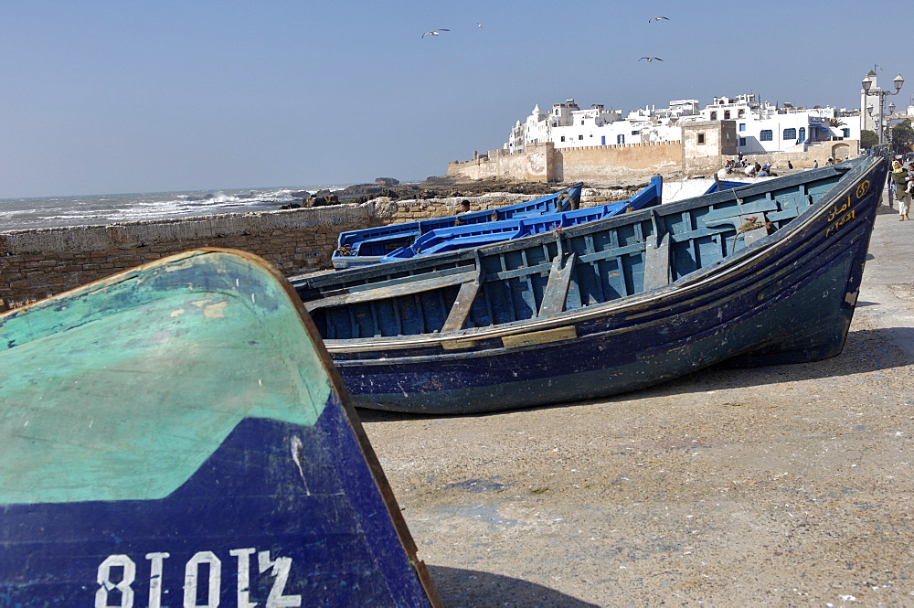 The old fishing port, Essaouira, historic city of Mogador, Morocco, North Africa, Africa