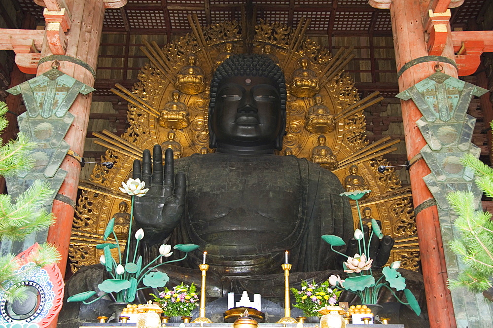 Todaiji Big Buddha Temple constructed in the 8th century, UNESCO World Heritage Site, Nara City, Nara Prefecture, Honshu Island, Japan, Asia