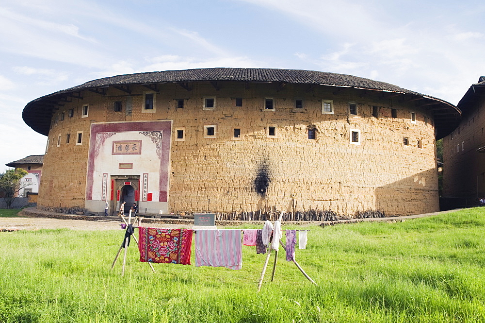 Hakka Tulou round earth buildings, UNESCO World Heritage Site, Fujian Province, China, Asia