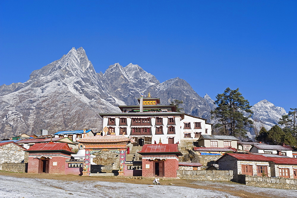 Tengboche Monastery, Tengboche, Solu Khumbu Everest Region, Sagarmatha National Park, Himalayas, Nepal, Asia