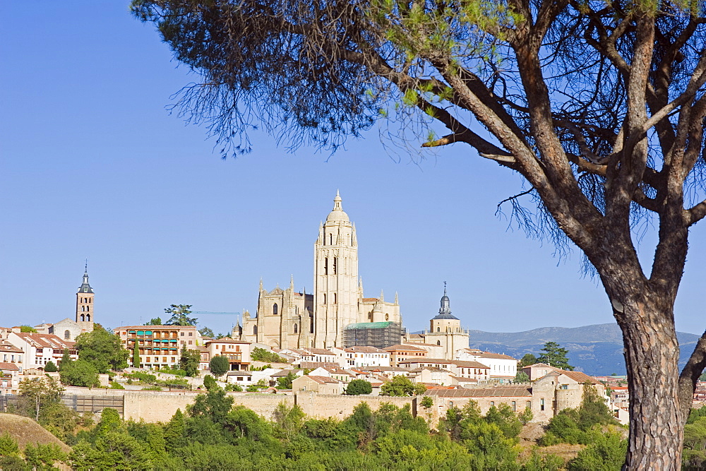 Gothic style Segovia Cathedral built in 1577, UNESCO World Heritage Site, Segovia, Madrid, Spain, Europe