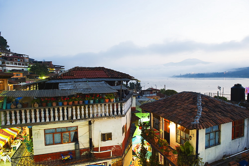 Isla Janitzio on Lago de Patzcuaro, Michoacan state, Mexico, North America