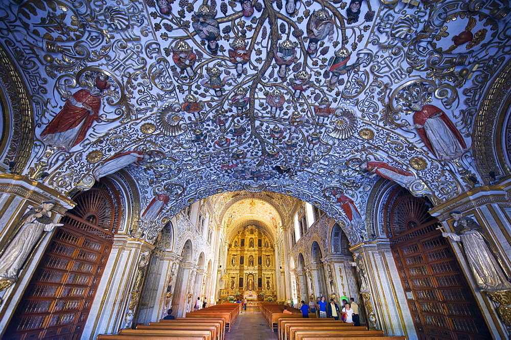 Interior of Santo Domingo church, Oaxaca, Oaxaca state, Mexico, North America