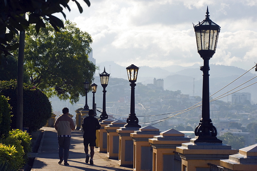 Joggers in Park La Leona, Tegucigalpa, Honduras, Central America