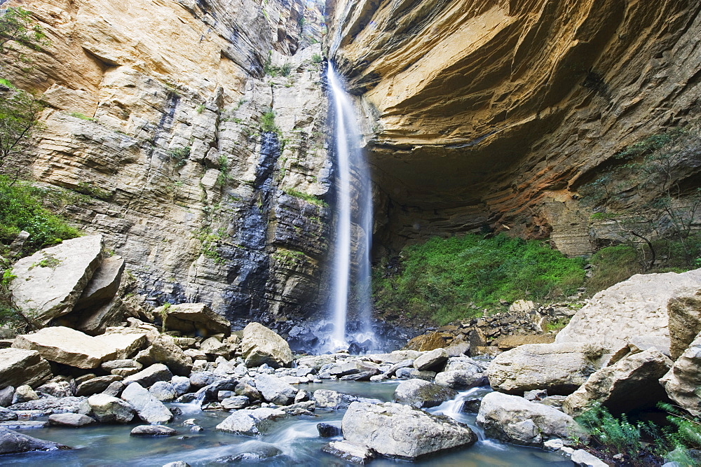 El Hayal Waterfall, Santa Sofia, near Villa de Leyva, Colombia, South America