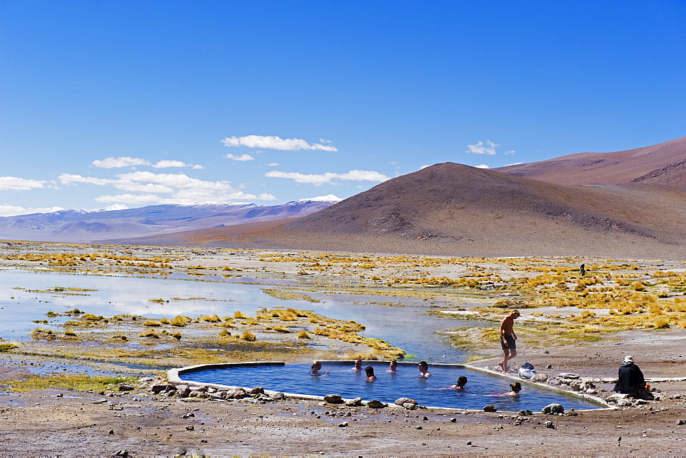 Natural hot spring baths, Eduardo Avaroa Andean National Reserve, Bolivia, South America