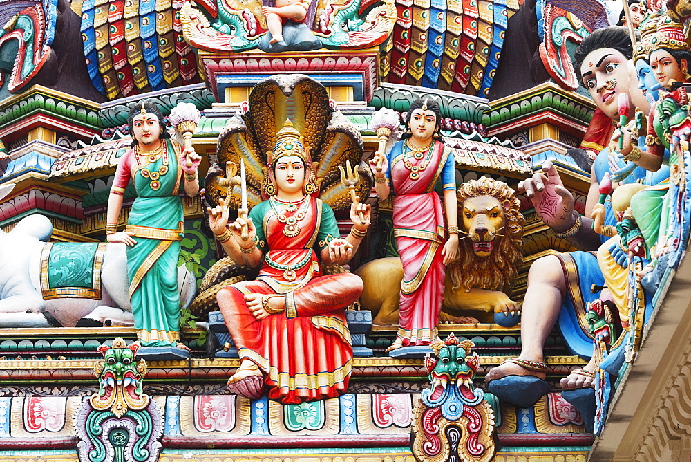 Sri Mariamman Hindu Temple, Singapore, Southeast Asia, Asia