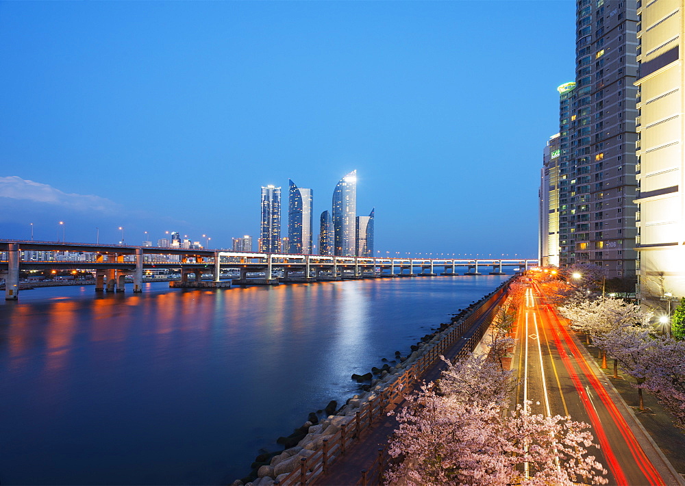 City skyline, Busan, South Korea, Asia