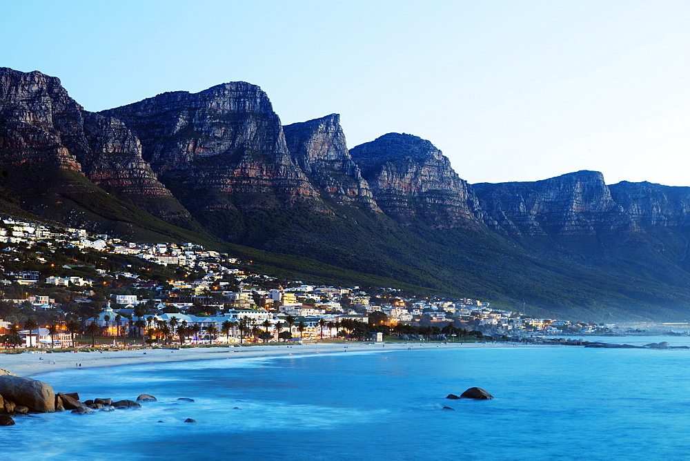 Camps Bay and Twelve Apostles, Table Mountain National Park, Cape Town, Western Cape, South Africa, Africa