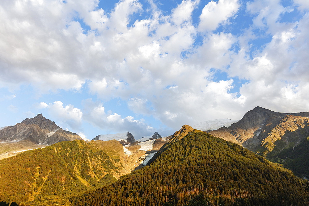 Glacier des Bossons, Mont Blanc massif, Chamonix, Rhone Alpes, Haute Savoie, France, Europe