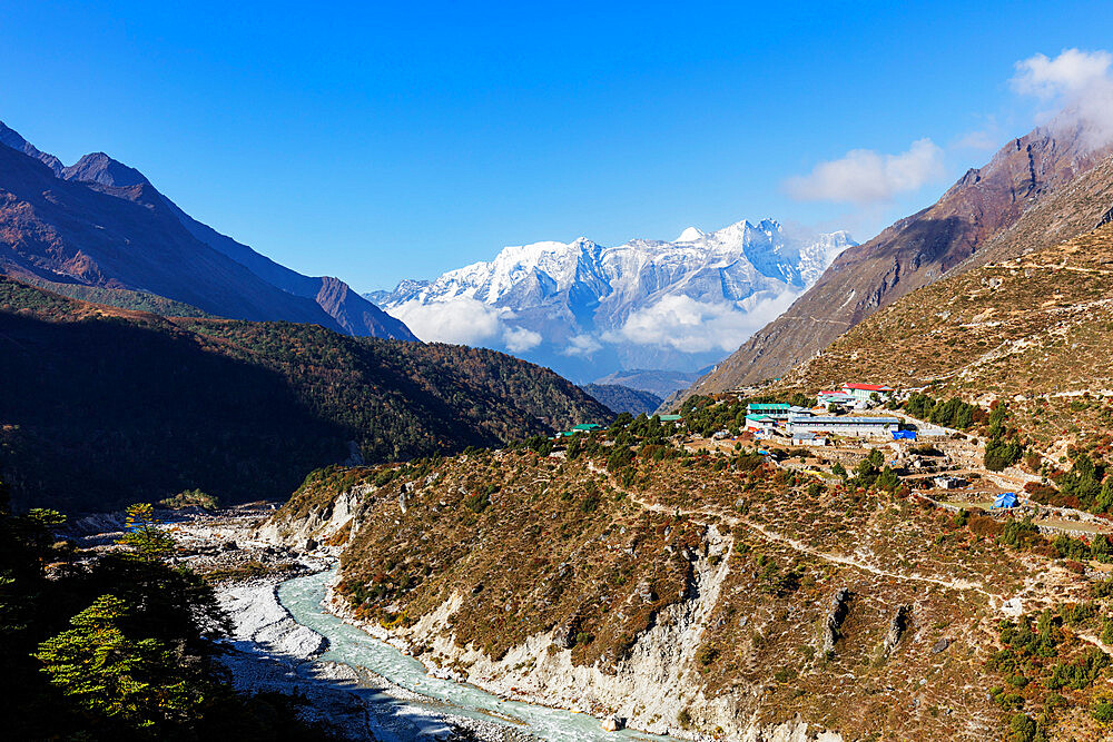 Village of Pangboche, 4000m, Sagarmatha National Park, UNESCO World Heritage Site, Khumbu Valley, Nepal, Himalayas, Asia