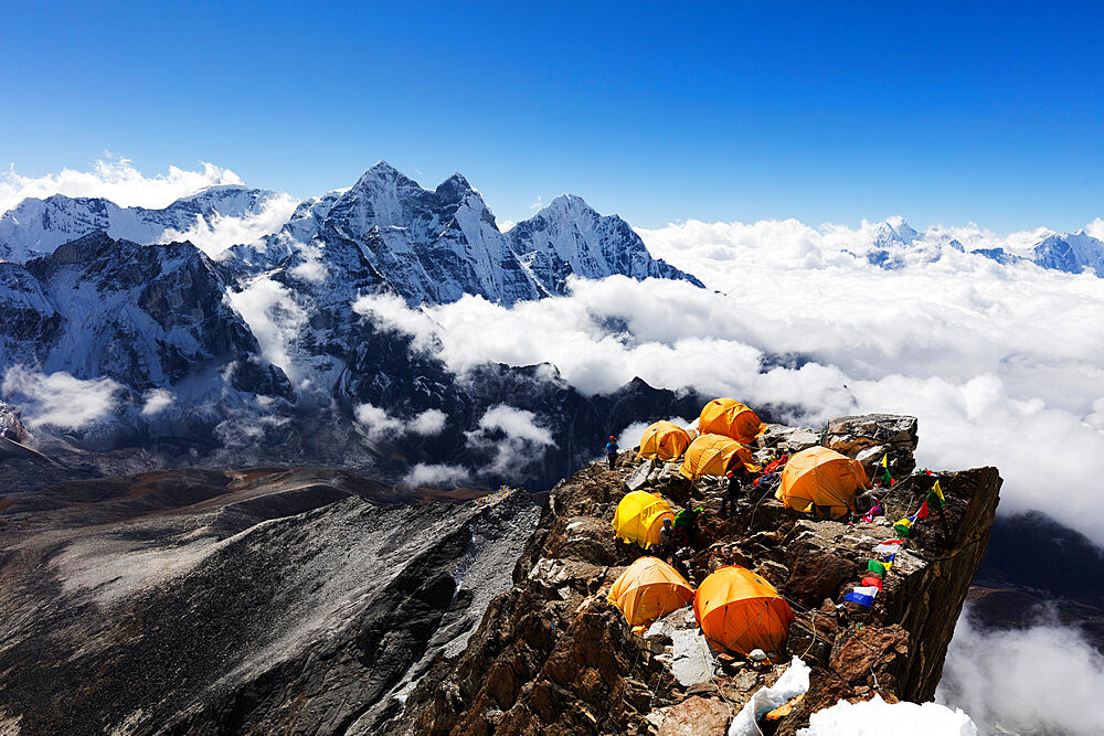 Camp 2 on Ama Dablam, Sagarmatha National Park, UNESCO World Heritage Site, Khumbu Valley, Nepal, Himalayas, Asia