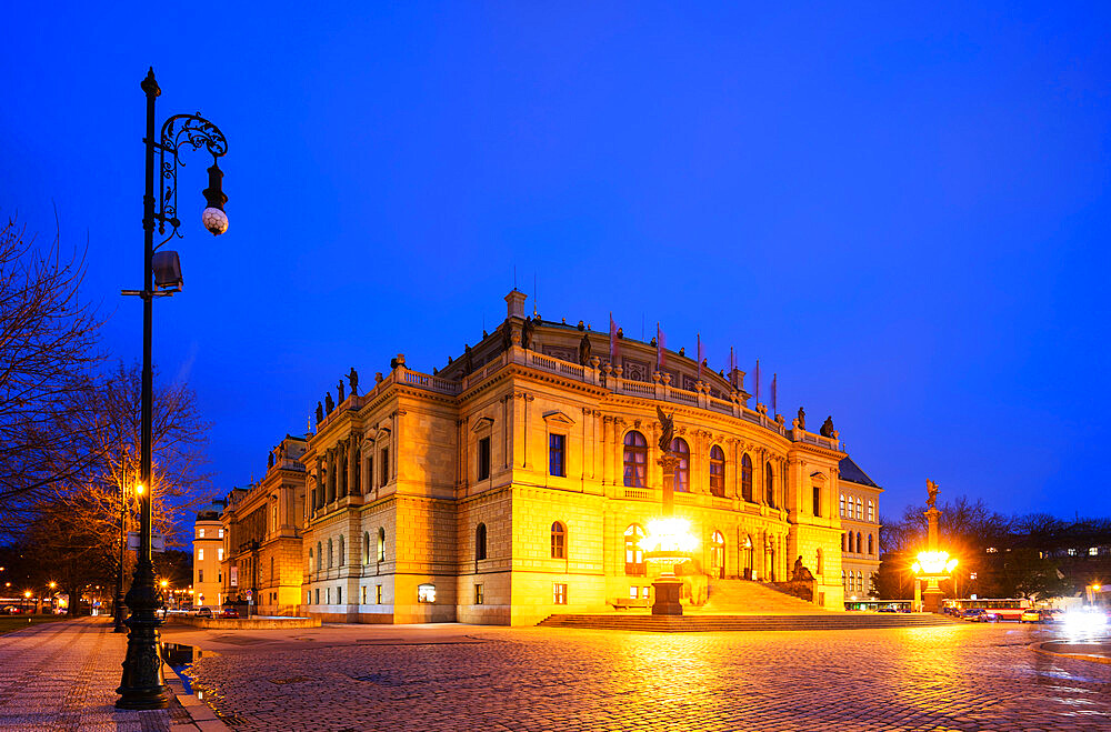 Rudolfinum concert hall and art gallery, Prague, Czech Republic, Europe