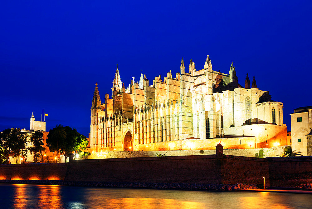 La Seu Cathedral, Palma de Mallorca, Majorca, Balearic Islands, Spain, Mediterranean, Europe