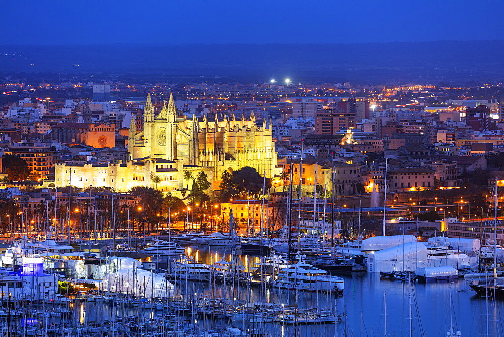 La Seu Cathedral, Palma de Mallorca, Majorca, Balearic Islands, Spain, Mediterranean, Europe