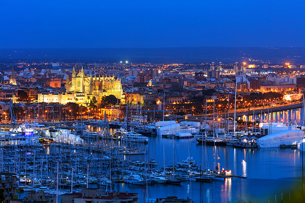 La Seu Cathedral, Palma de Mallorca, Majorca, Balearic Islands, Spain, Mediterranean, Europe