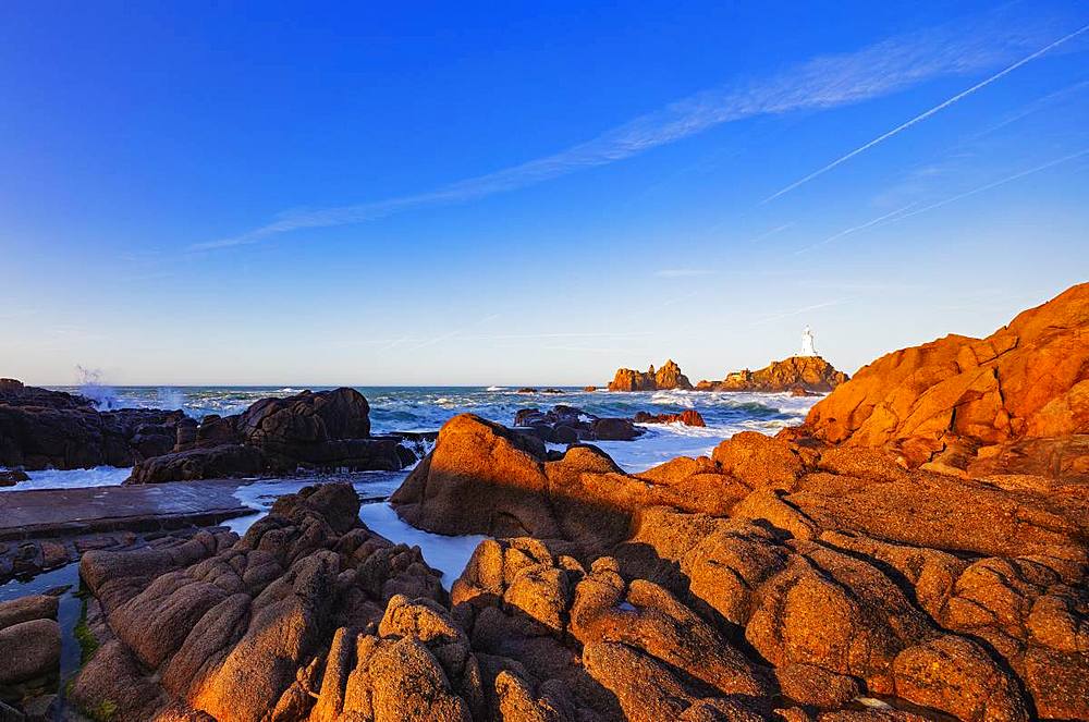 Corbiere Point Lighthouse, Jersey, Channel Islands, United Kingdom, Europe