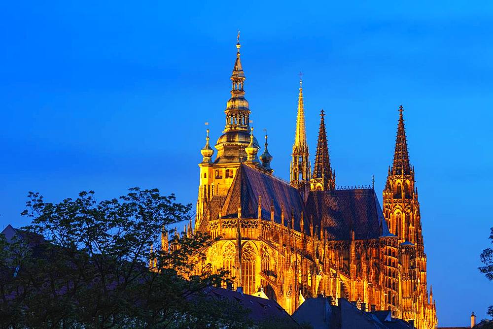 St. Vitus Cathedral, Prague, UNESCO World Heritage Site, Bohemia, Czech Republic, Europe