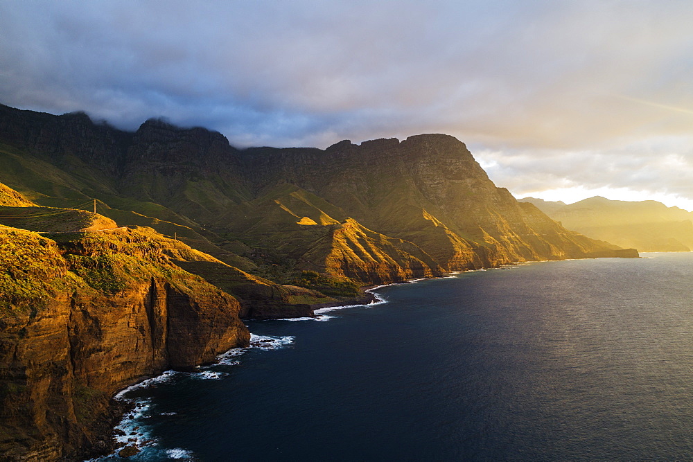 Coastline, Agaete, Gran Canaria, Canary Islands, Spain, Atlantic, Europe