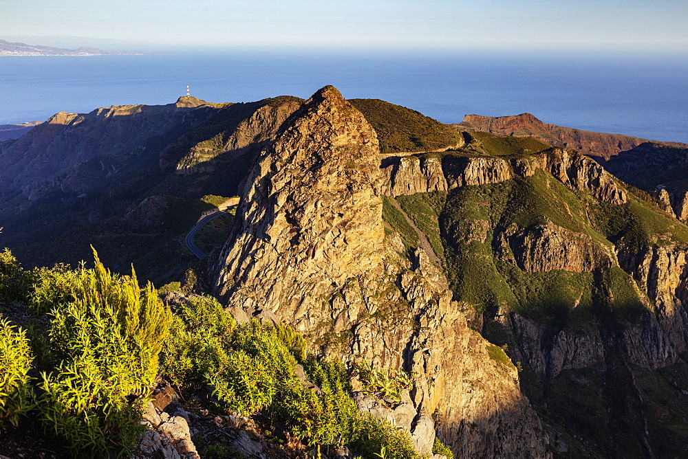 Roque de Agando, Garajonay National Park, UNESCO World Heritage Site, La Gomera, Canary Islands, Spain, Atlantic, Europe