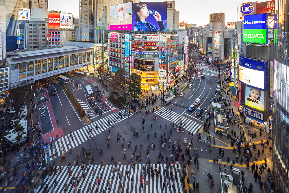 Shibuya crossing, Tokyo, Japan, Asia