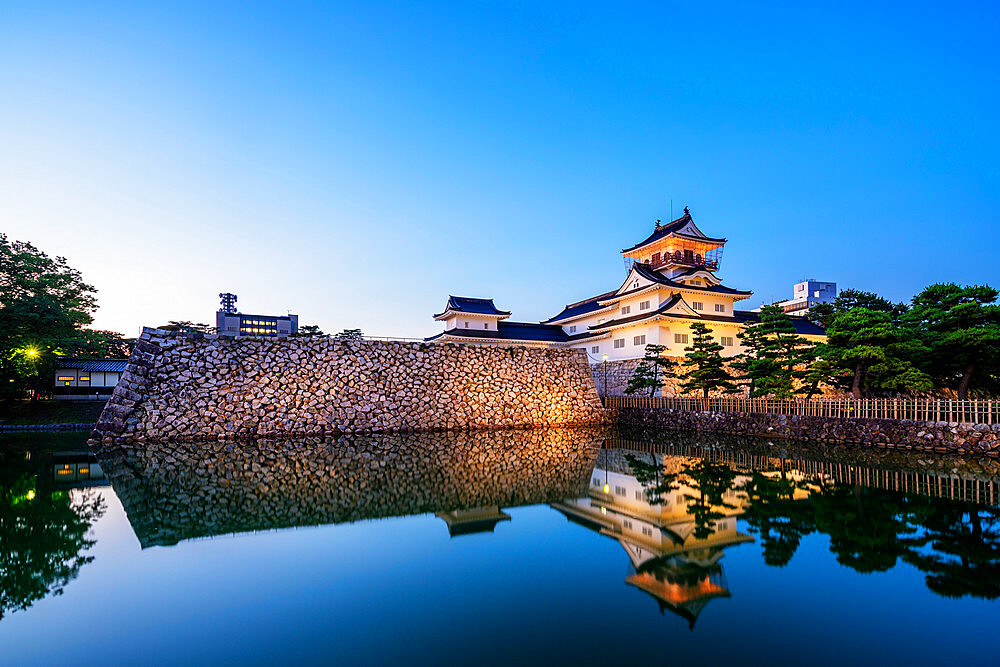 Toyama Castle (Azumi Castle), built in 1543, Toyama, Toyama prefecture, Honshu, Japan, Asia