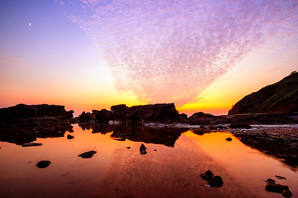 Coastal scenery, Akita prefecture, Tohoku, Honshu, Japan, Asia