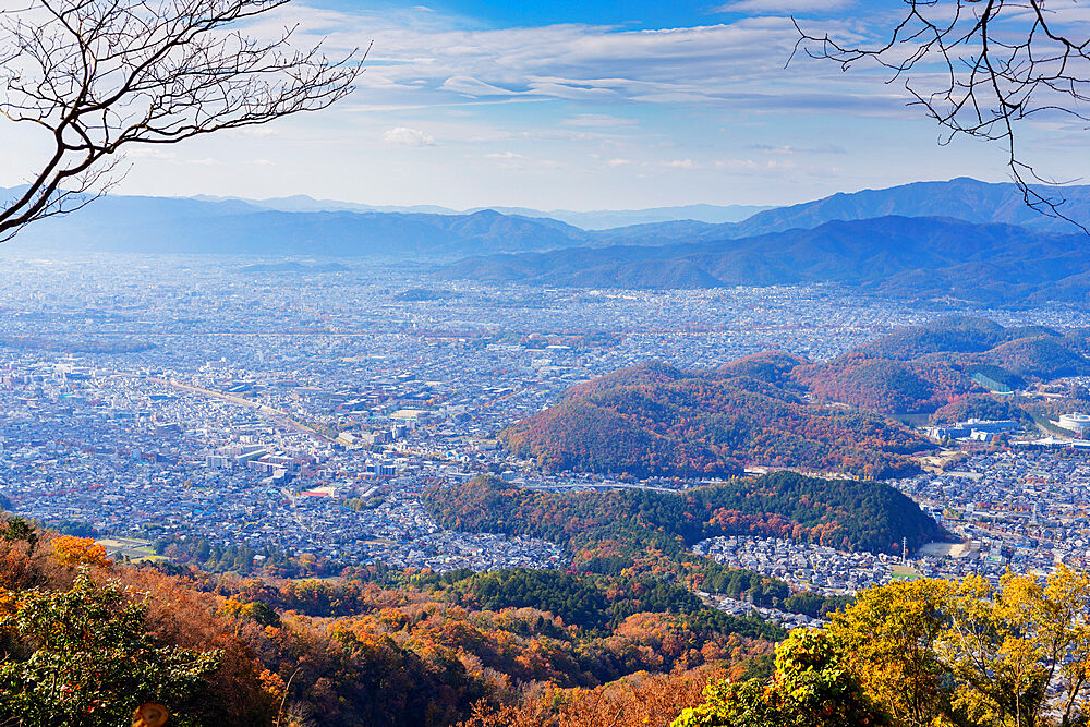 City view in autumn, Kyoto, Kansai, Japan, Asia