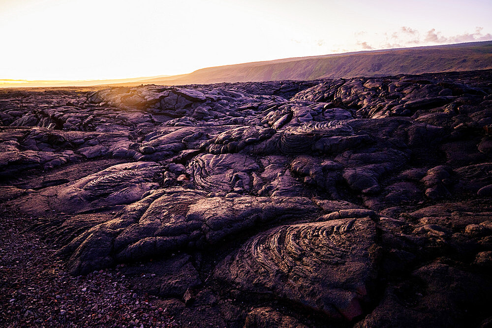 Lava flow, Hawaii Volcanoes National Park, UNESCO World Heritage Site, Big Island, Hawaii, United States of America, North America