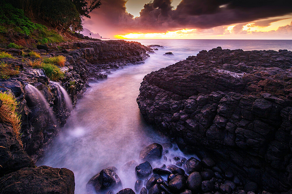 Princeville, Queens Baths, Kauai Island, Hawaii, United States of America, North America