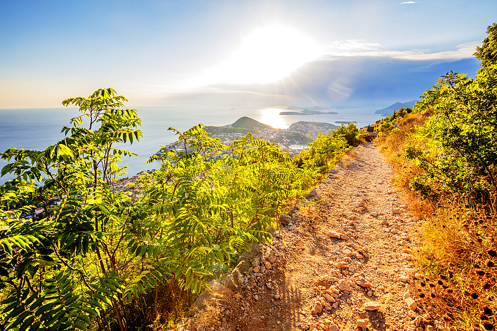 Trail above Dubrovnik, Croatia, Europe