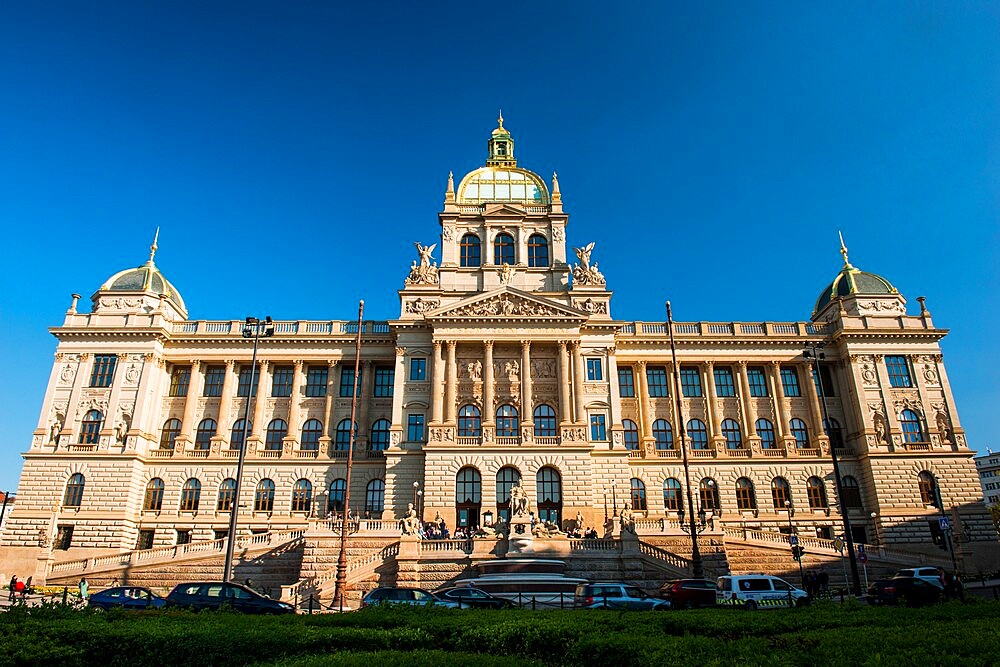 National Museum, Wenceslas Square, New Town, Prague, Czechia, Europe