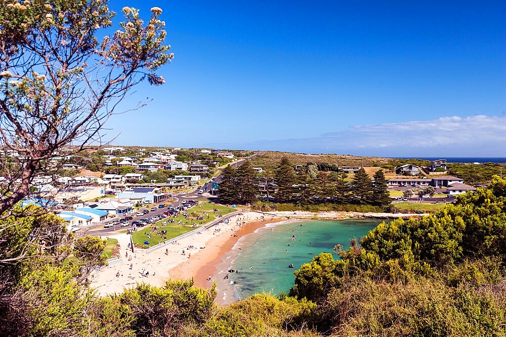 View of Port Campbell and beach, Great Ocean Road, Victoria, Australia, Pacific