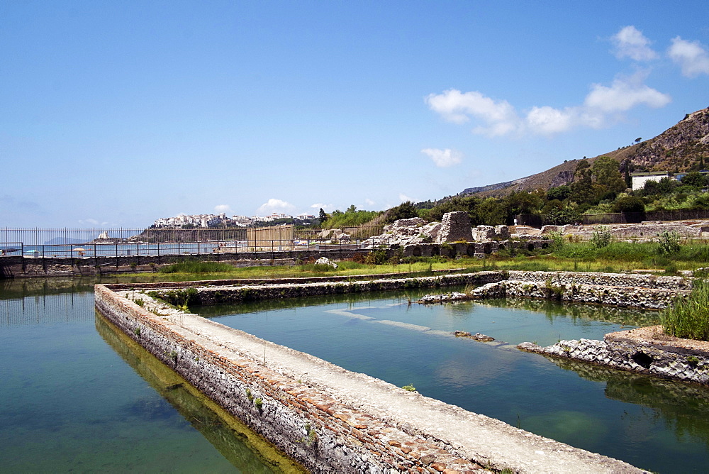 The ancient Roman Tiberius fish farm, Sperlonga, Lazio, Italy, Europe