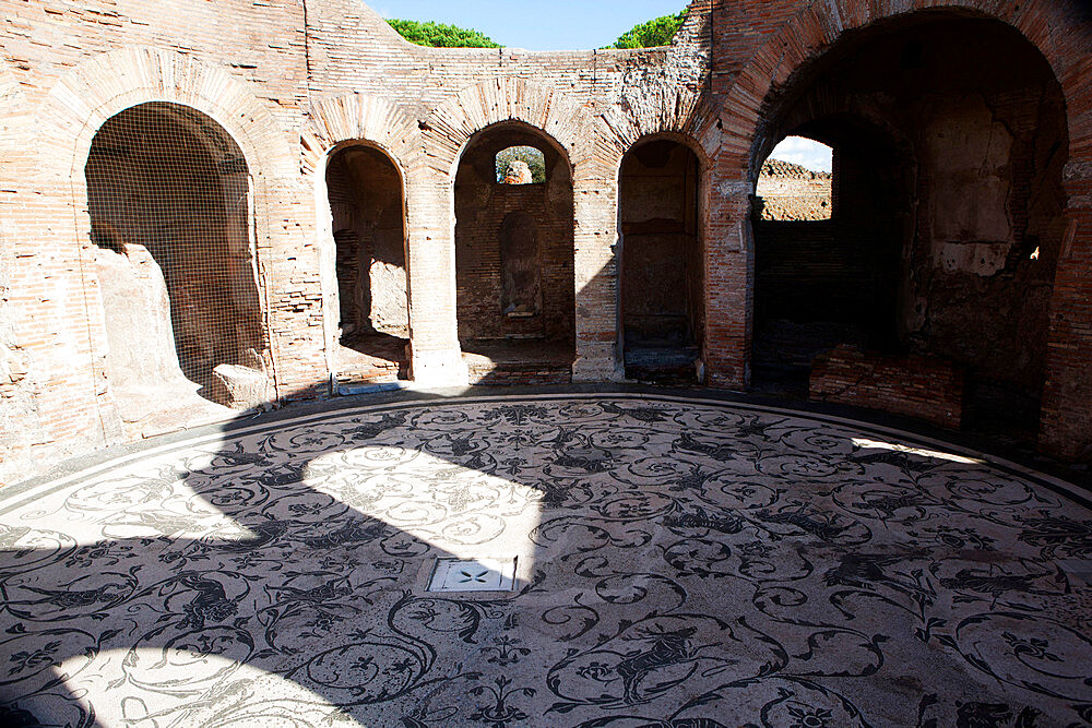 Thermal baths of the Seven Wise Men, Ostia Antica, Lazio, Italy, Europe