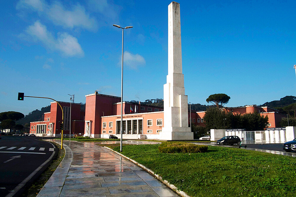 The Mussolini's Obelisk, Foro Italico, Rome, Lazio, Italy, Europe