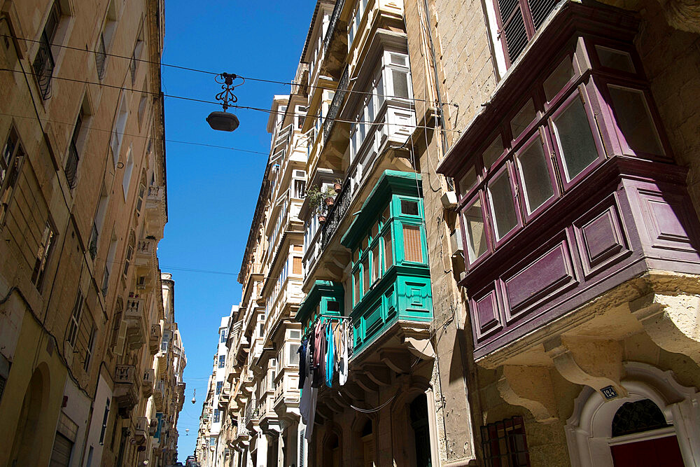 Street view, Valletta, Malta, Mediterranean, Europe