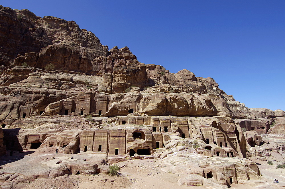 Nabatean Tombs, Petra, UNESCO World Heritage Site, Jordan, Middle East